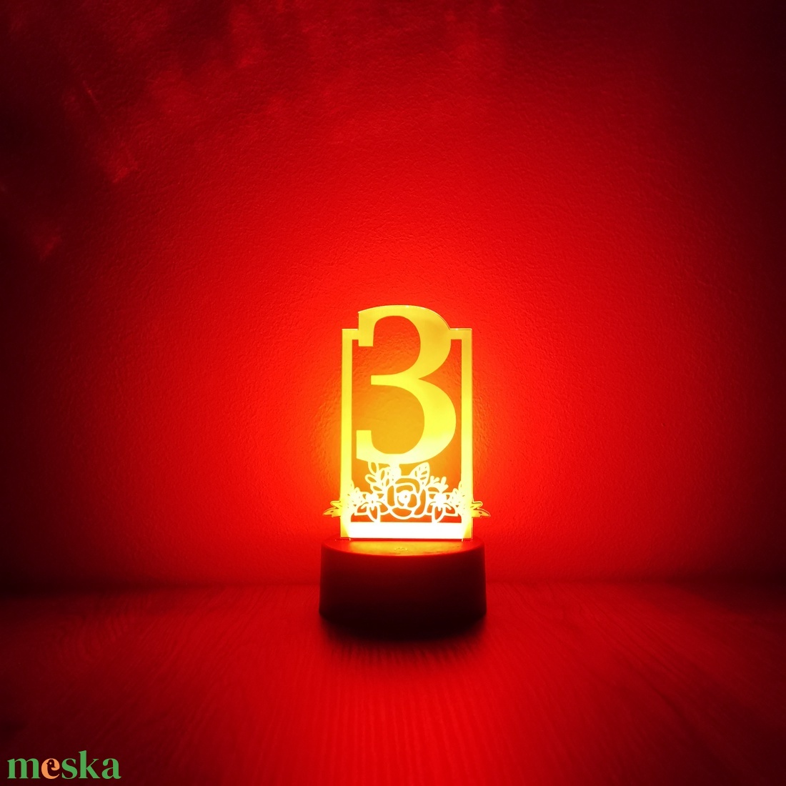 Esküvői asztalszám dekorlámpa - esküvő - dekoráció - asztaldísz - Meska.hu