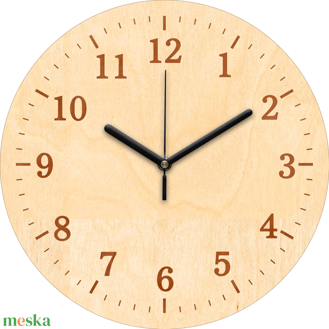 Gravírozott falióra - otthon & életmód - dekoráció - fali és függő dekoráció - falióra & óra - Meska.hu