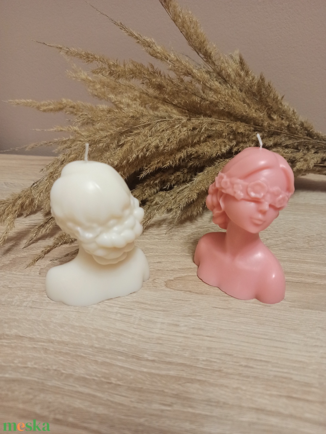 Tavaszi nő gyertya - kellékek & szerszámok - dekorációs kellékek - dekorációs gyertya - Meska.hu