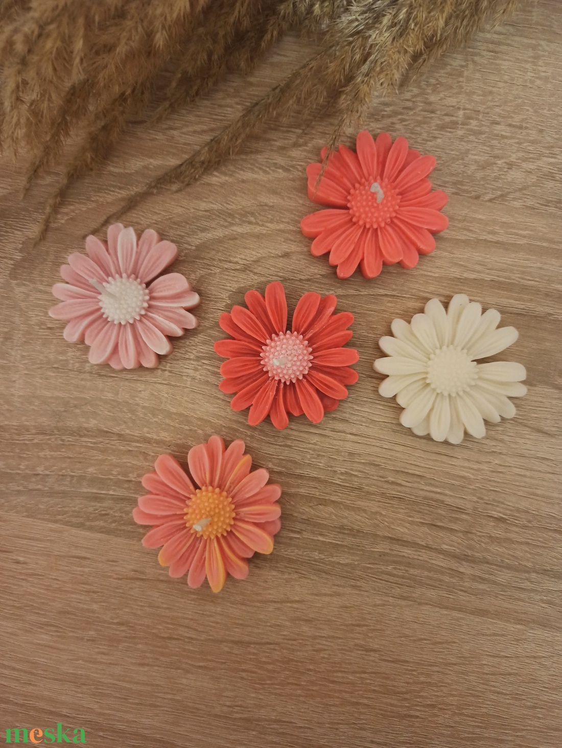 Margaréta szójaviasz gyertya - esküvő - dekoráció - asztaldísz - Meska.hu