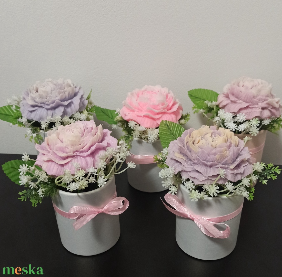 Rózsa szappan dísz - otthon & életmód - dekoráció - dísztárgy - Meska.hu