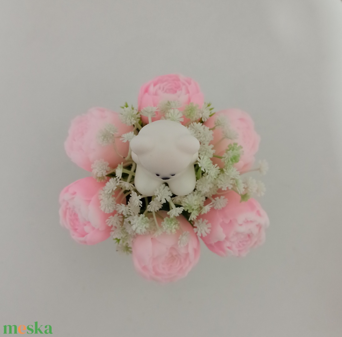 Macis bazsarózsa szappan virág dísz - otthon & életmód - dekoráció - dísztárgy - Meska.hu