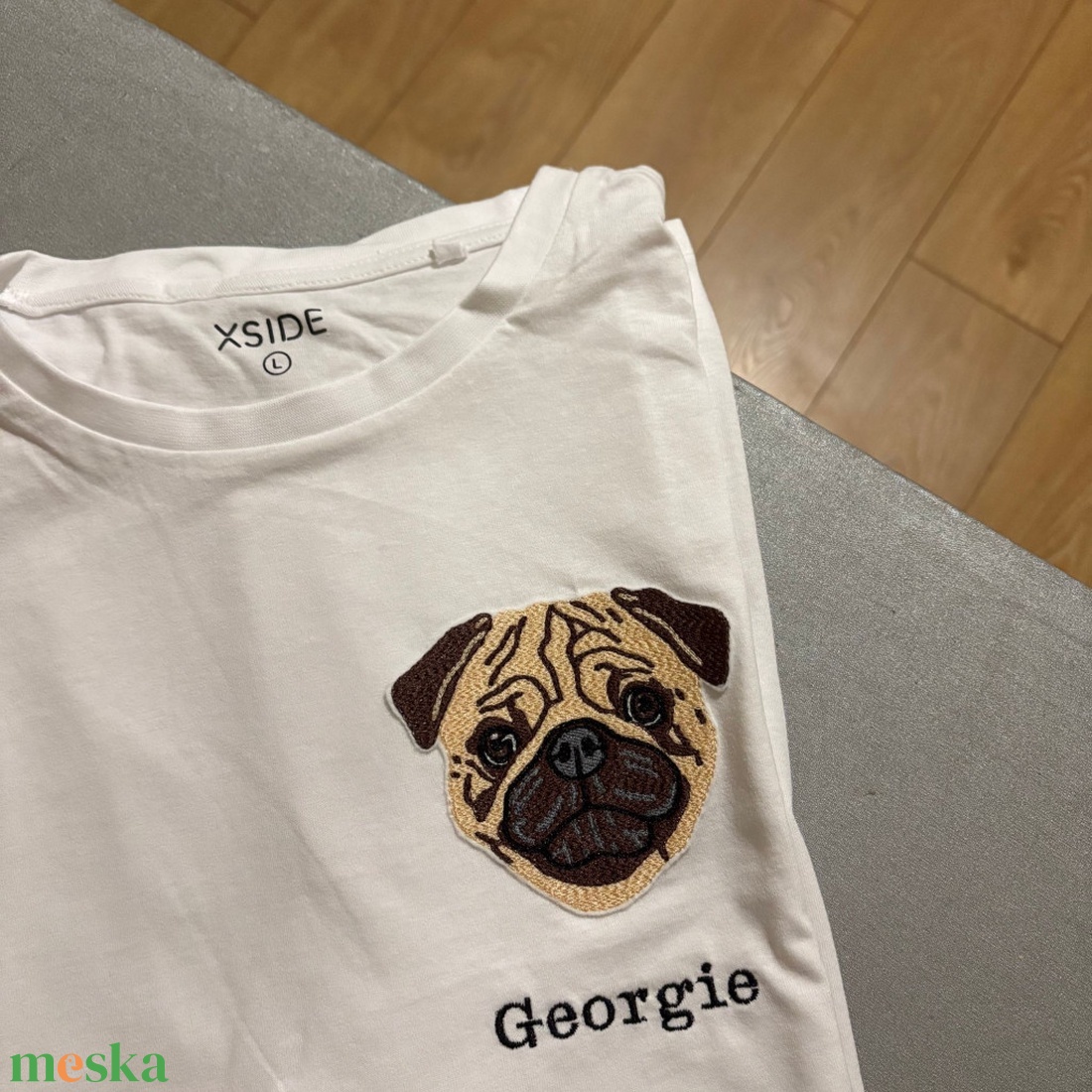 Egyedi élethű hímzés a kiskedvencedről pólóra/sapkára/kitűzőnek vagy amire csak szeretnéd - művészet - portré & karikatúra - portré - Meska.hu