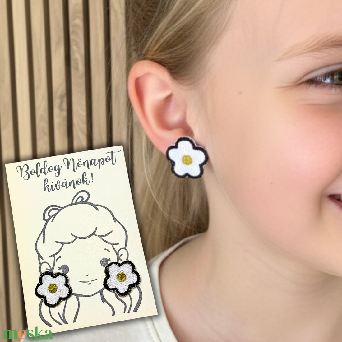 Nőnapi fülbevaló ajándék lányoknak - ékszer - fülbevaló - pötty fülbevaló - Meska.hu