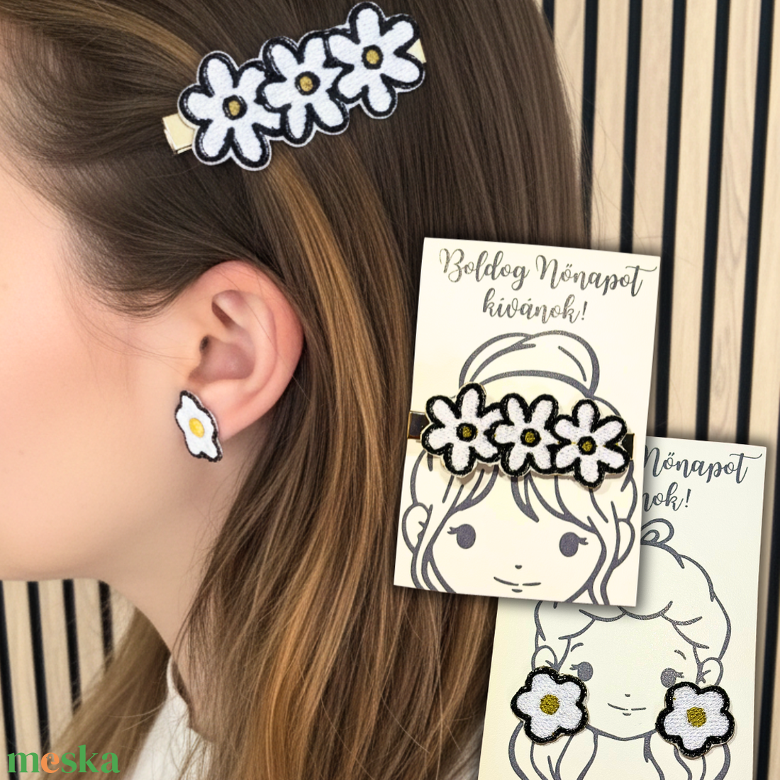 Nőnapi fülbevaló ajándék lányoknak - ékszer - fülbevaló - pötty fülbevaló - Meska.hu