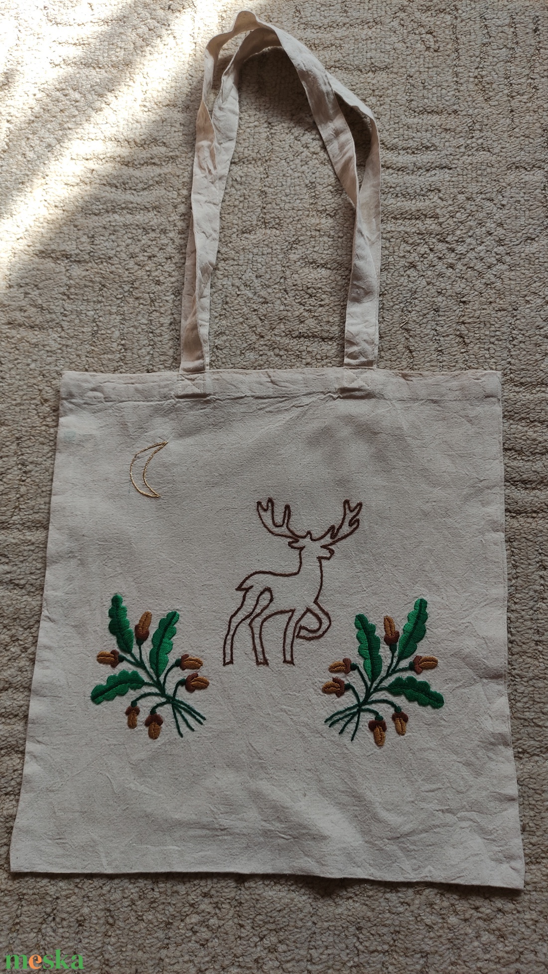 Vadász mintás vászon táska  - táska & tok - bevásárlás & shopper táska - shopper, textiltáska, szatyor - Meska.hu