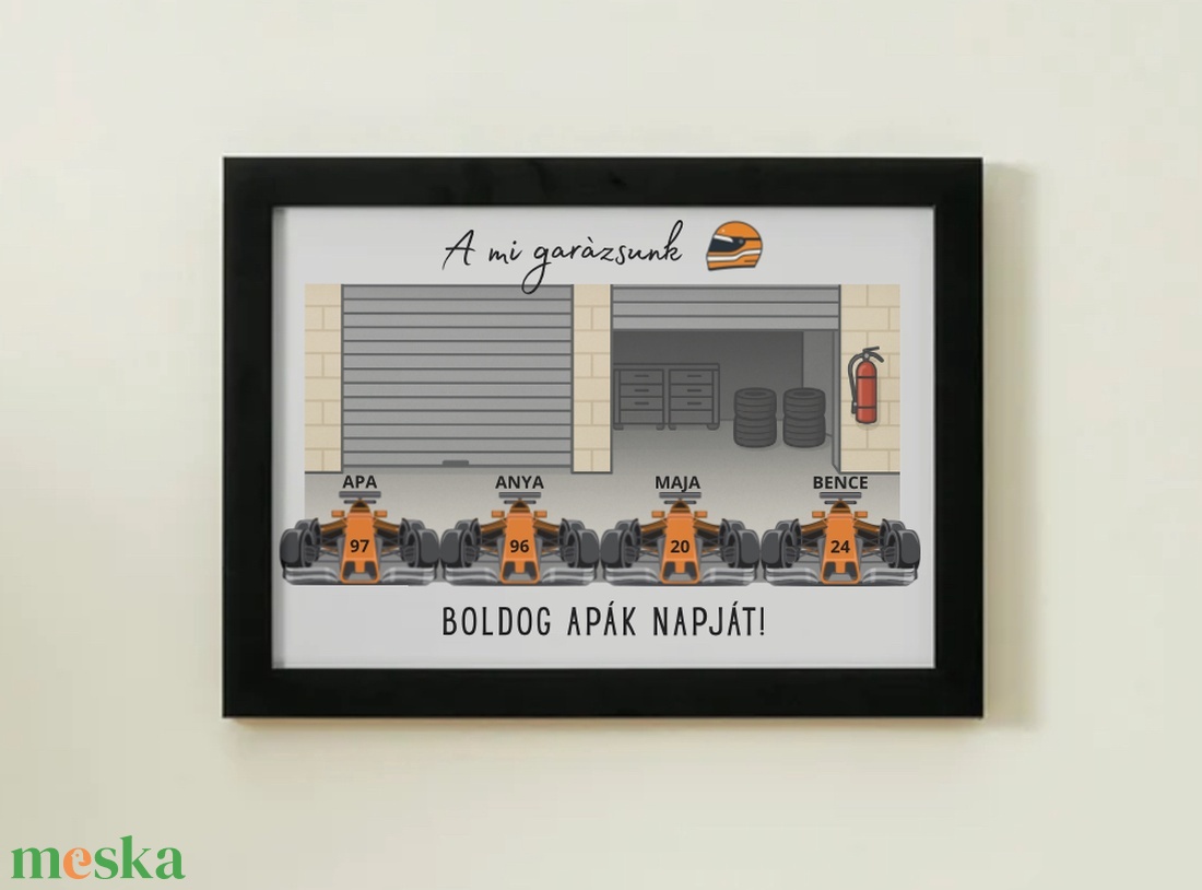 Forma1-es apk napi ajándék - otthon & életmód - dekoráció - kép & falikép - poszter - Meska.hu