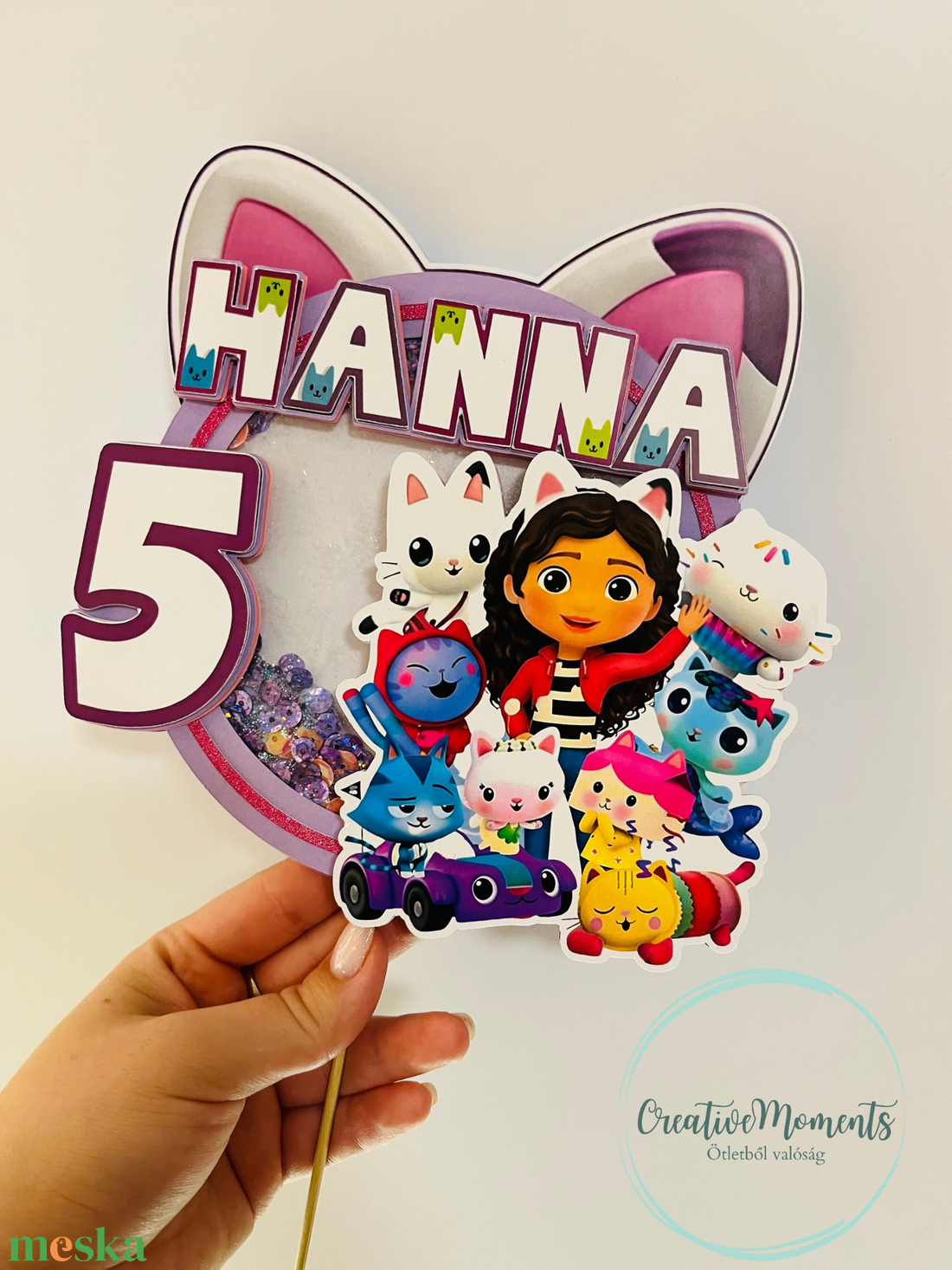 Gabi babaháza tortabeszúró - esküvő - dekoráció - sütidísz - Meska.hu