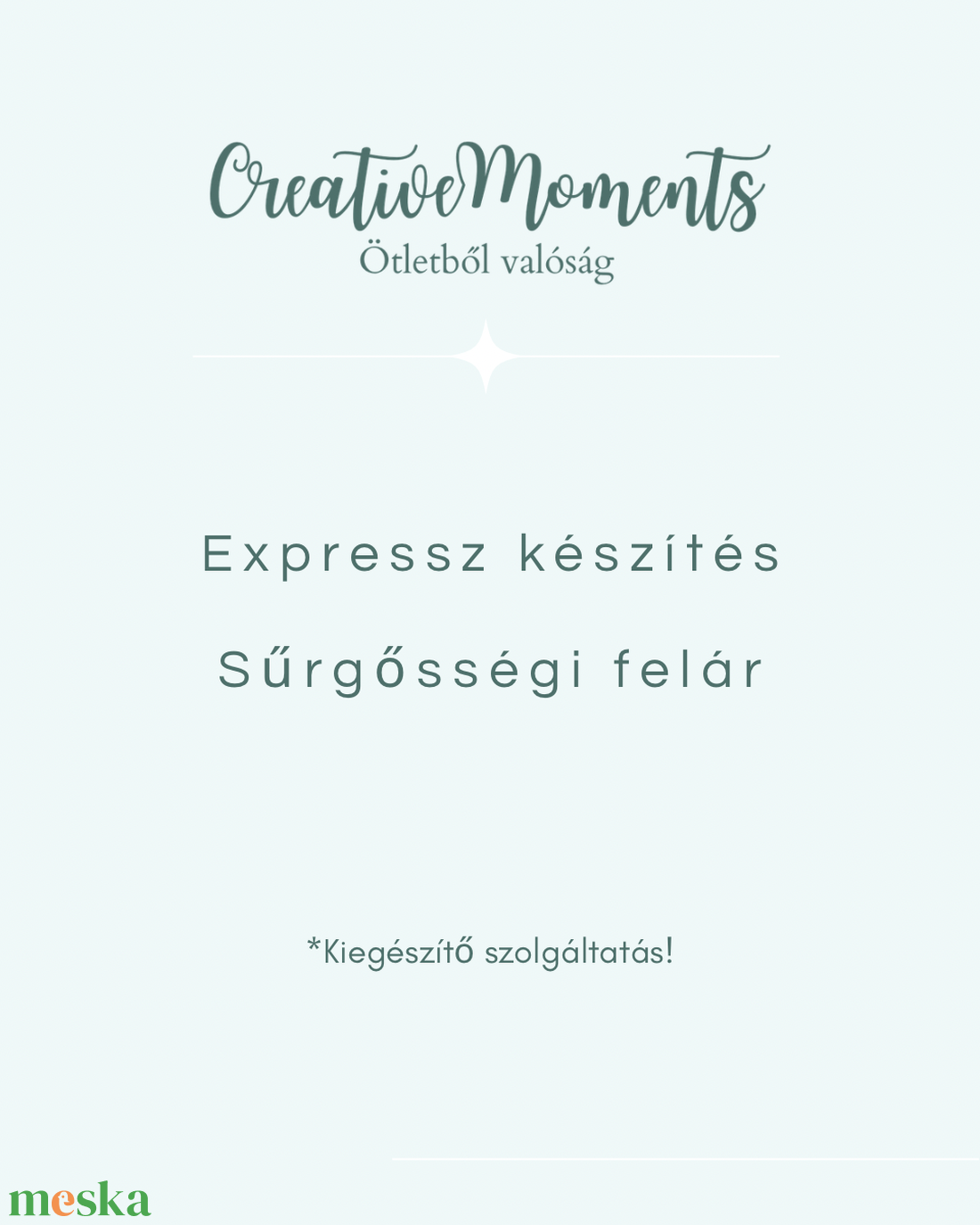 Expressz készítés � sürgősségi felár - otthon & életmód - konyhafelszerelés, tálalás - sütés, főzés - sütidísz - Meska.hu