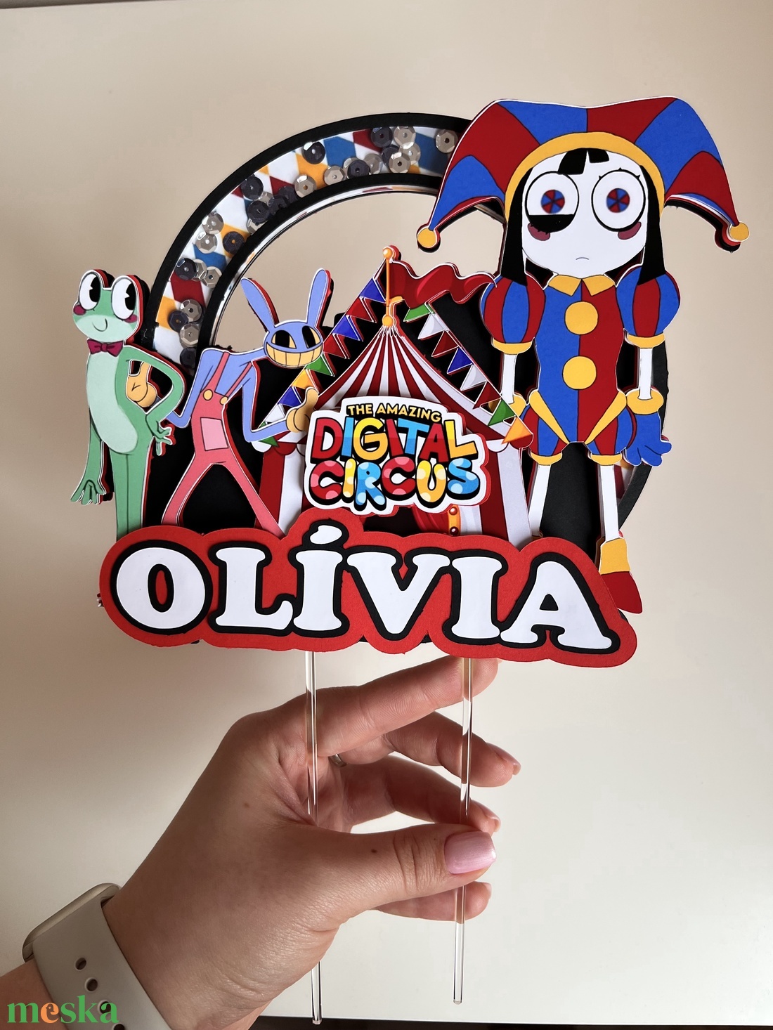 Digitális Cirkusz tortabeszúró - esküvő - dekoráció - sütidísz - Meska.hu