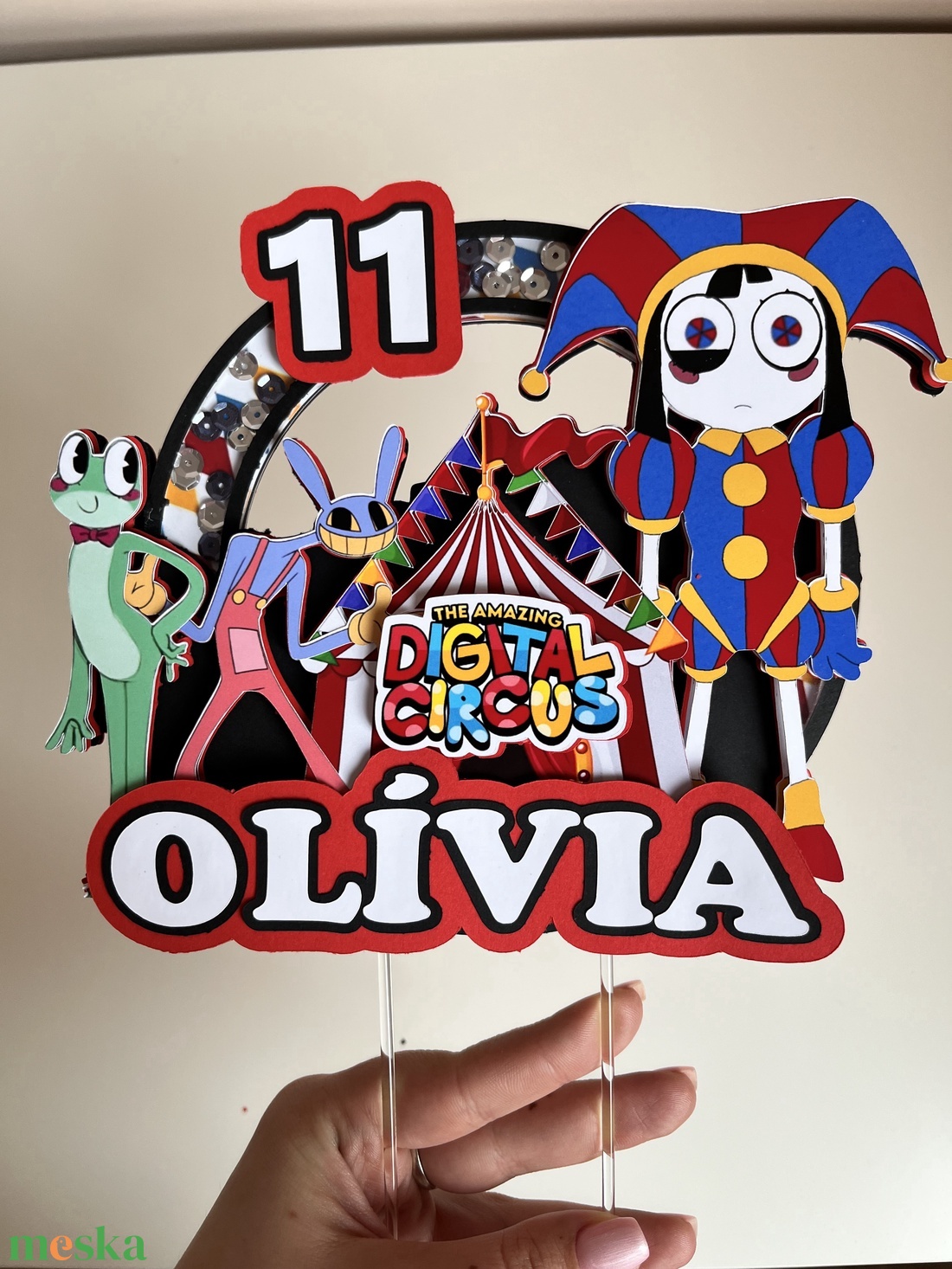 Digitális Cirkusz tortabeszúró - esküvő - dekoráció - sütidísz - Meska.hu