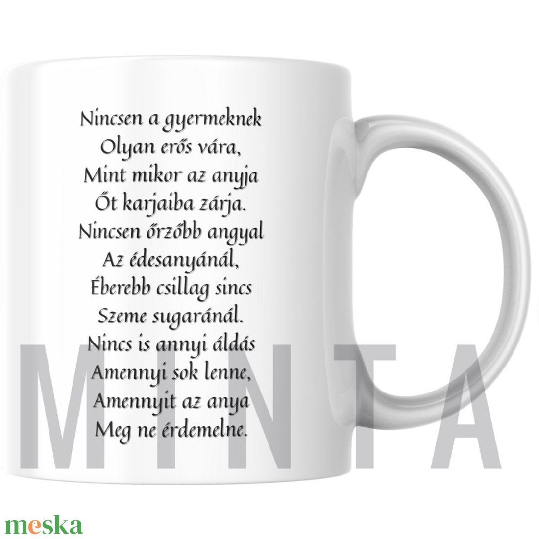Anyák napi bögre verssel - otthon & életmód - konyhafelszerelés, tálalás - tálalás - bögre & csésze - Meska.hu