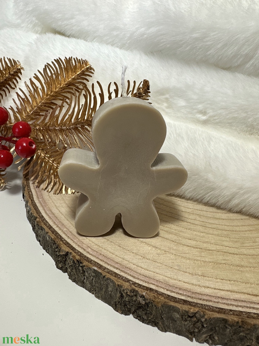 Karácsonyi Mézeskalács Gyertya - Barna - otthon & életmód - gyertya, illat, aroma - gyertya - Meska.hu