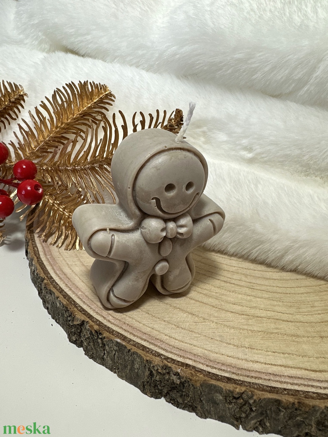 Karácsonyi Mézeskalács Gyertya - Barna - otthon & életmód - gyertya, illat, aroma - gyertya - Meska.hu