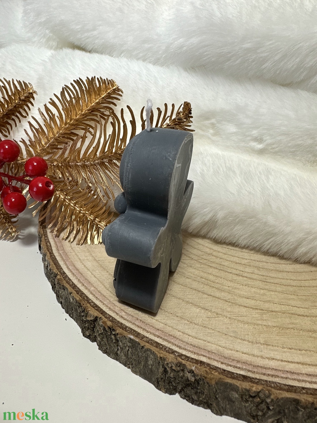 Karácsonyi Mézeskalács Gyertya - Fekete - otthon & életmód - gyertya, illat, aroma - gyertya - Meska.hu