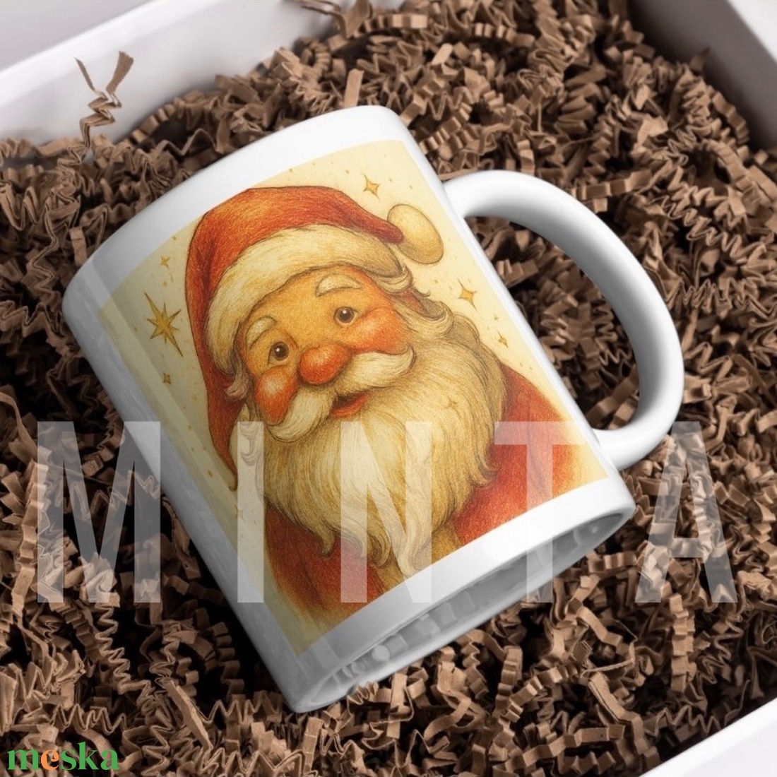 Karácsonyi bögre - Mikulásos - otthon & életmód - konyhafelszerelés, tálalás - tálalás - bögre & csésze - Meska.hu