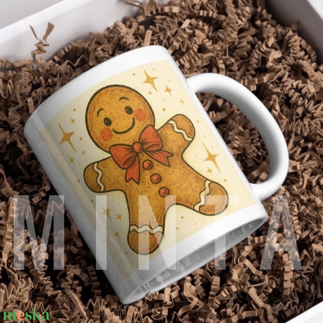 Karácsonyi bögre - Mézeskalácsos - otthon & életmód - konyhafelszerelés, tálalás - tálalás - bögre & csésze - Meska.hu