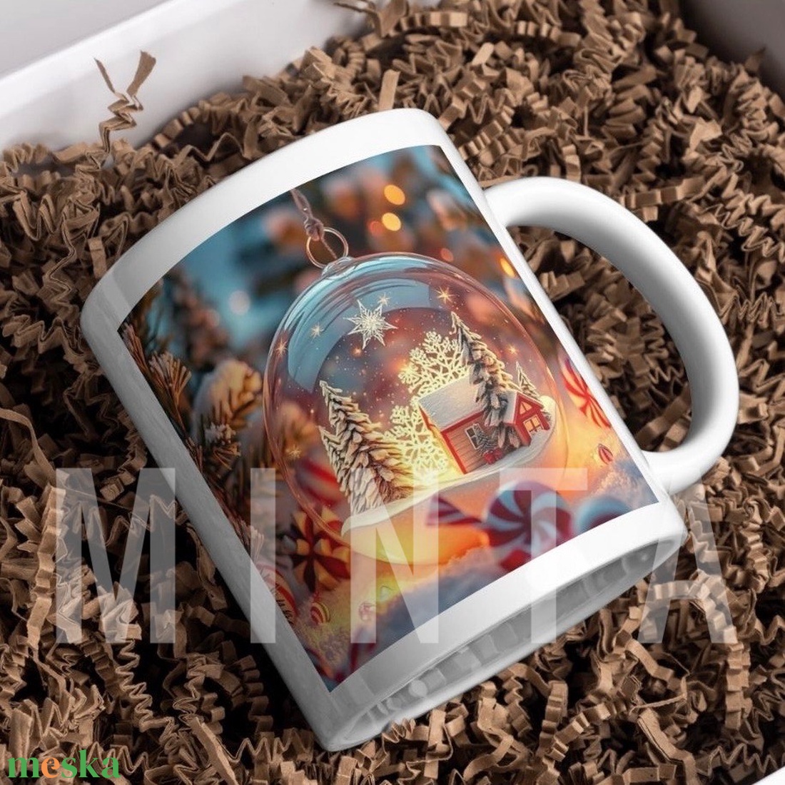 Karácsonyi bögre - Karácsonyi dísz - otthon & életmód - konyhafelszerelés, tálalás - tálalás - bögre & csésze - Meska.hu