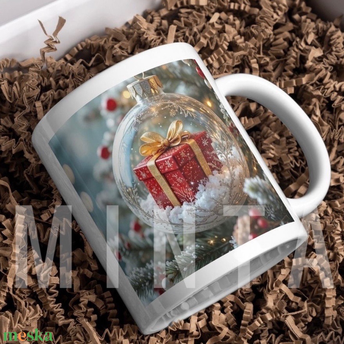 Karácsonyi bögre - Karácsonyi dísz - otthon & életmód - konyhafelszerelés, tálalás - tálalás - bögre & csésze - Meska.hu