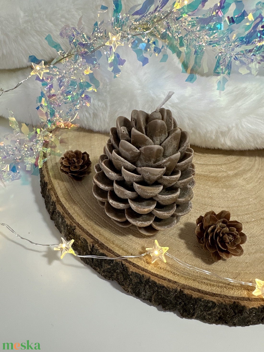 Toboz Szójaviasz Gyertya - Barna - otthon & életmód - gyertya, illat, aroma - gyertya - Meska.hu