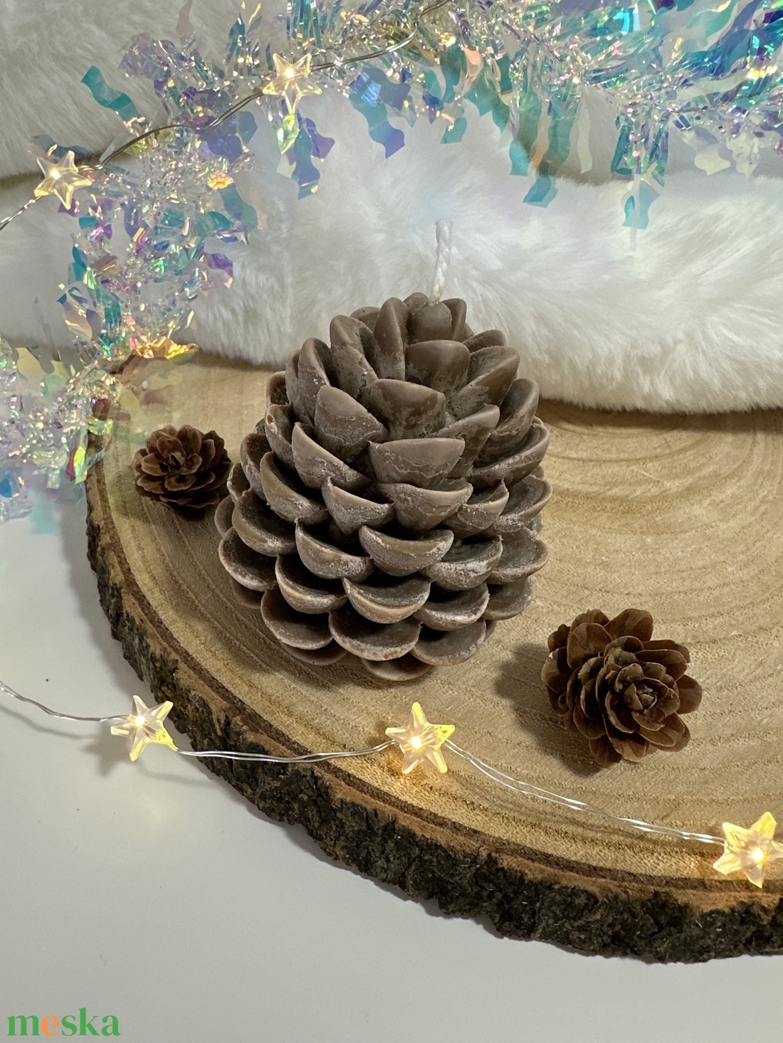 Toboz Szójaviasz Gyertya - Barna - otthon & életmód - gyertya, illat, aroma - gyertya - Meska.hu