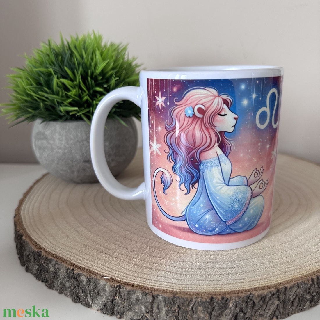 Kerámia Bögre - Oroszlán Horoszkóp - otthon & életmód - konyhafelszerelés, tálalás - tálalás - bögre & csésze - Meska.hu