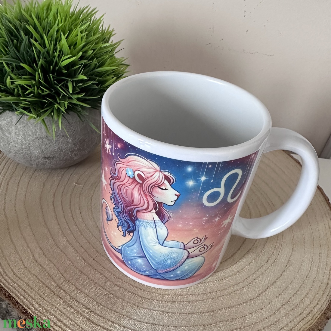 Kerámia Bögre - Oroszlán Horoszkóp - otthon & életmód - konyhafelszerelés, tálalás - tálalás - bögre & csésze - Meska.hu