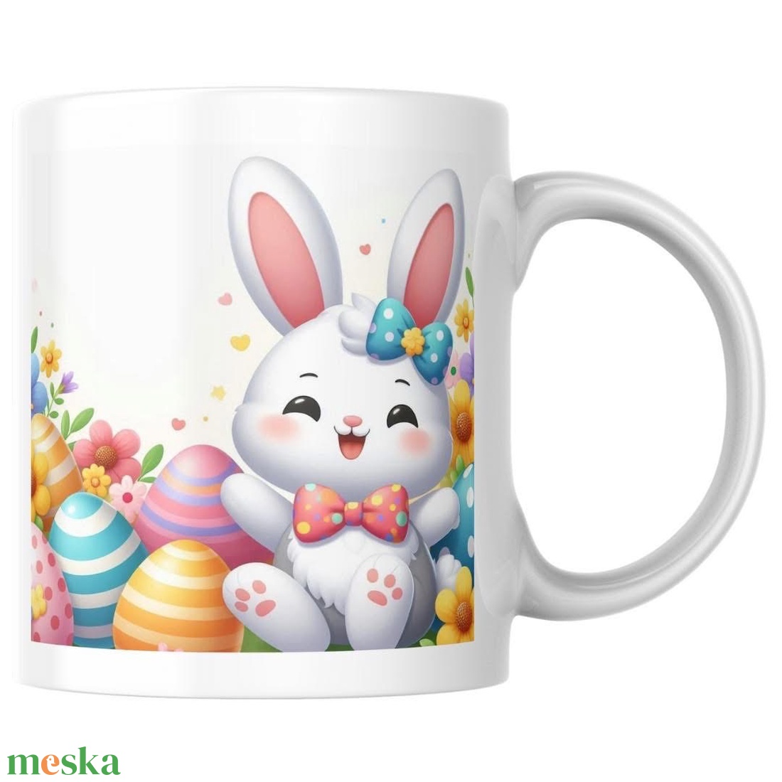 Cuki Nyuszis Húsvéti Bögre - otthon & életmód - konyhafelszerelés, tálalás - tálalás - bögre & csésze - Meska.hu