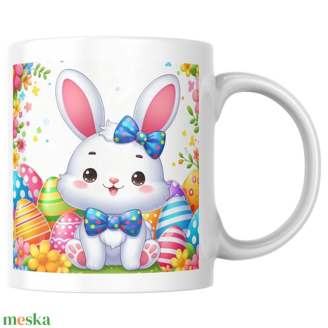 Cuki Nyuszis Húsvéti Bögre - otthon & életmód - konyhafelszerelés, tálalás - tálalás - bögre & csésze - Meska.hu