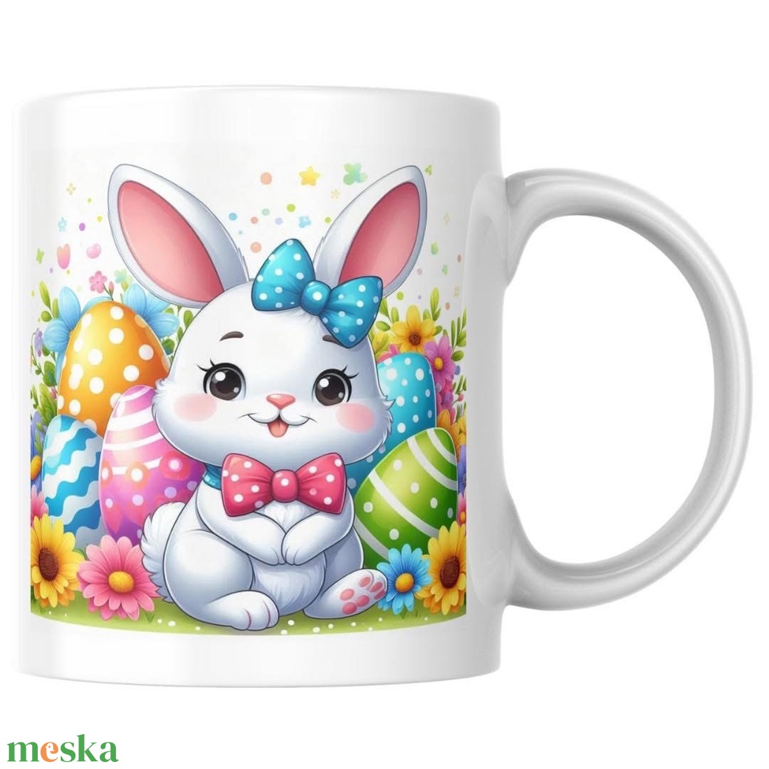 Cuki Nyuszis Húsvéti Bögre - otthon & életmód - konyhafelszerelés, tálalás - tálalás - bögre & csésze - Meska.hu