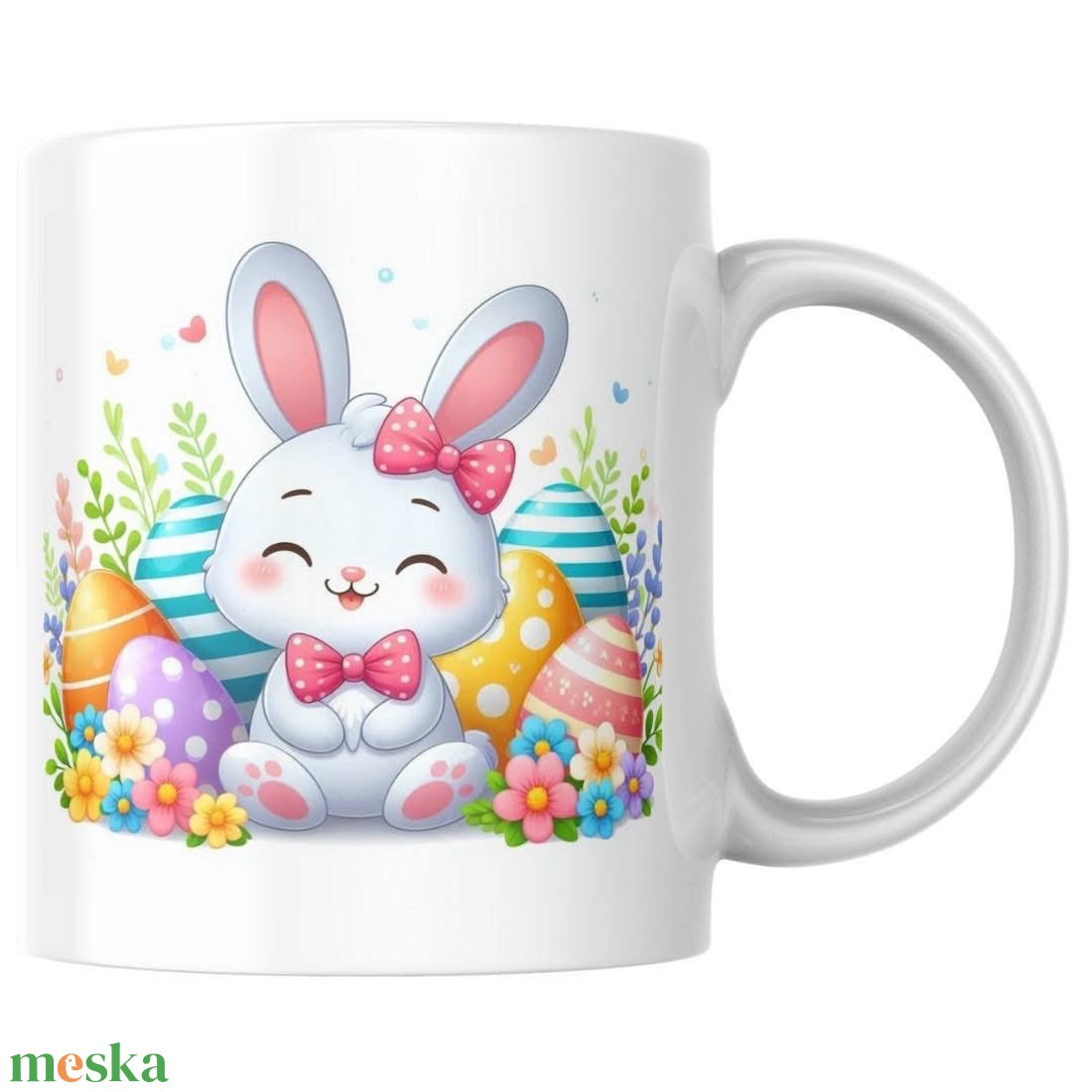 Cuki Nyuszis Húsvéti Bögre - otthon & életmód - konyhafelszerelés, tálalás - tálalás - bögre & csésze - Meska.hu