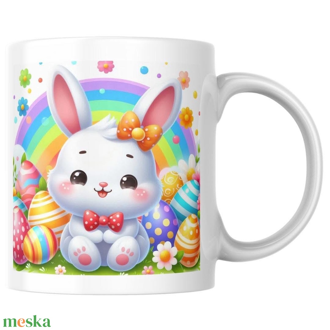 Cuki Nyuszis Húsvéti Bögre - otthon & életmód - konyhafelszerelés, tálalás - tálalás - bögre & csésze - Meska.hu