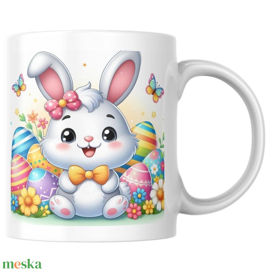 Cuki Nyuszis Húsvéti Bögre - otthon & életmód - konyhafelszerelés, tálalás - tálalás - bögre & csésze - Meska.hu