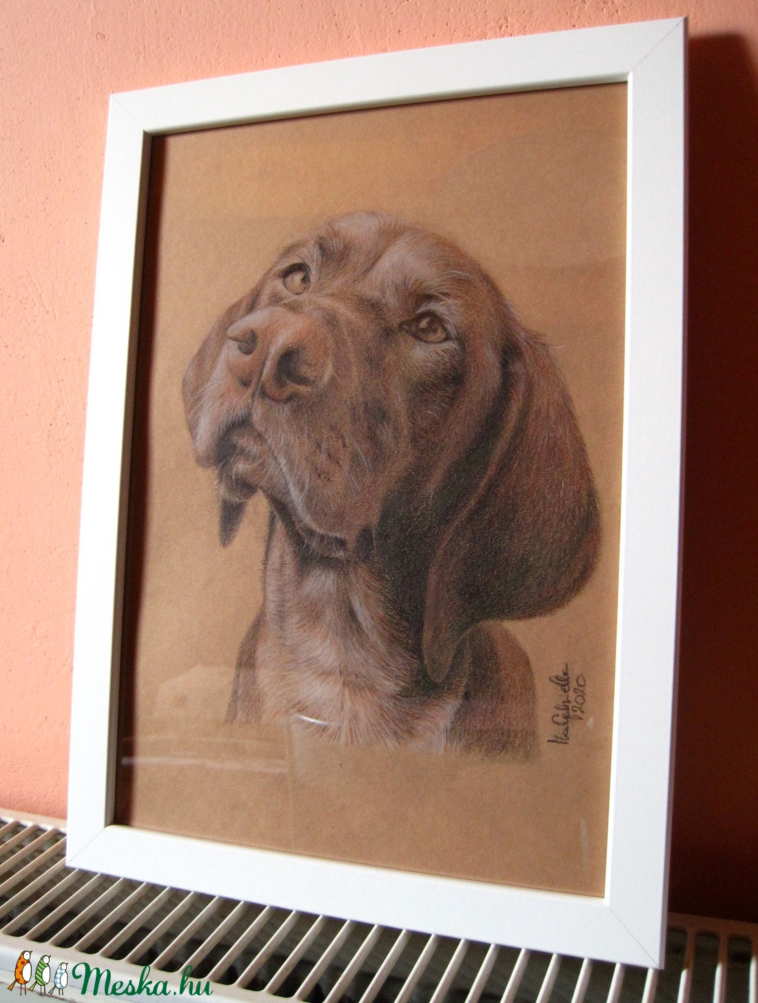 Rendelhető kutya portré - digitális fénykép alapján készült A4 méretű, ceruzával készült grafika -  - Meska.hu
