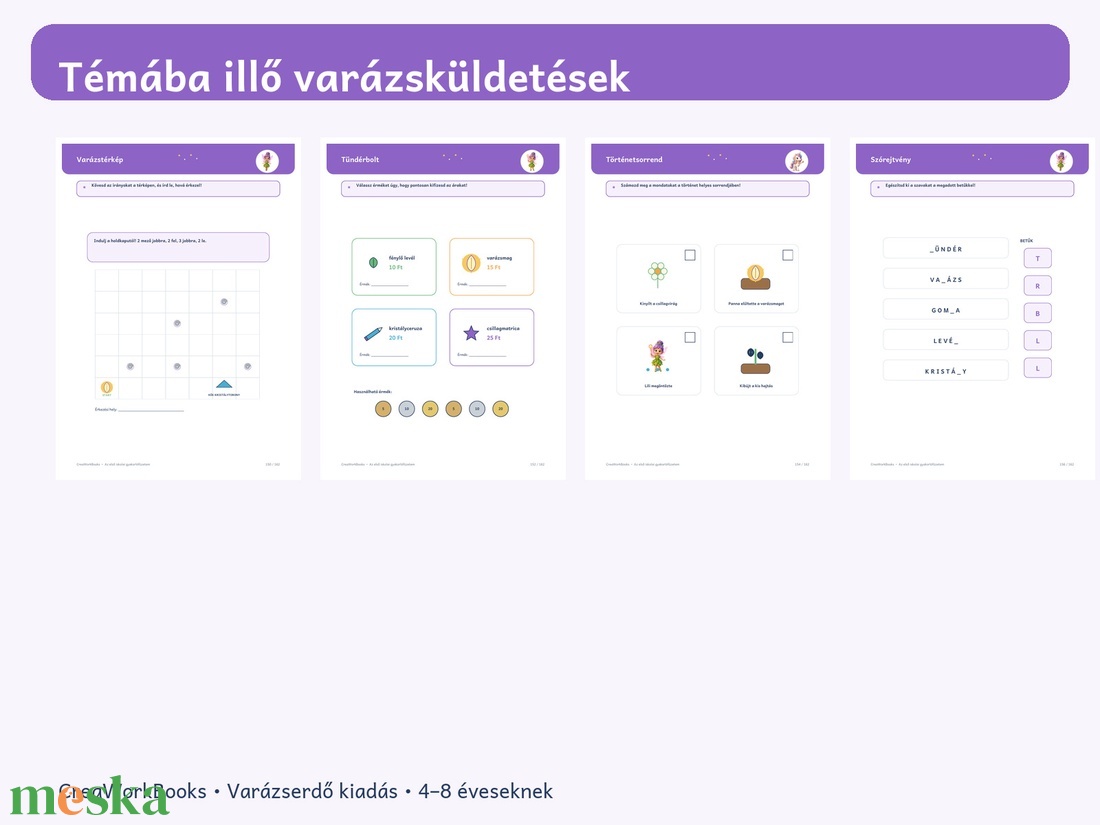 Az első iskolai gyakorlófüzetem, munkafüzetem  � Varázserdő kiadás - játék & sport - készségfejlesztő és logikai játék - oktató játékok - Meska.hu