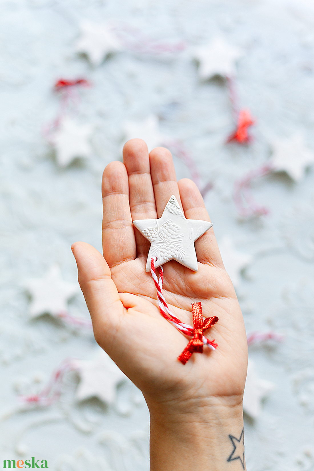 Fehér Kerámia Karácsonyi Csillag Dísz Szett Mintás 10 db - karácsony - karácsonyi lakásdekoráció - karácsonyfadíszek - Meska.hu Fehér Kerámia Karácsonyi Csillag Dísz Szett Mintás 10 db - karácsony - karácsonyi lakásdekoráció - karácsonyfadíszek - Meska.hu