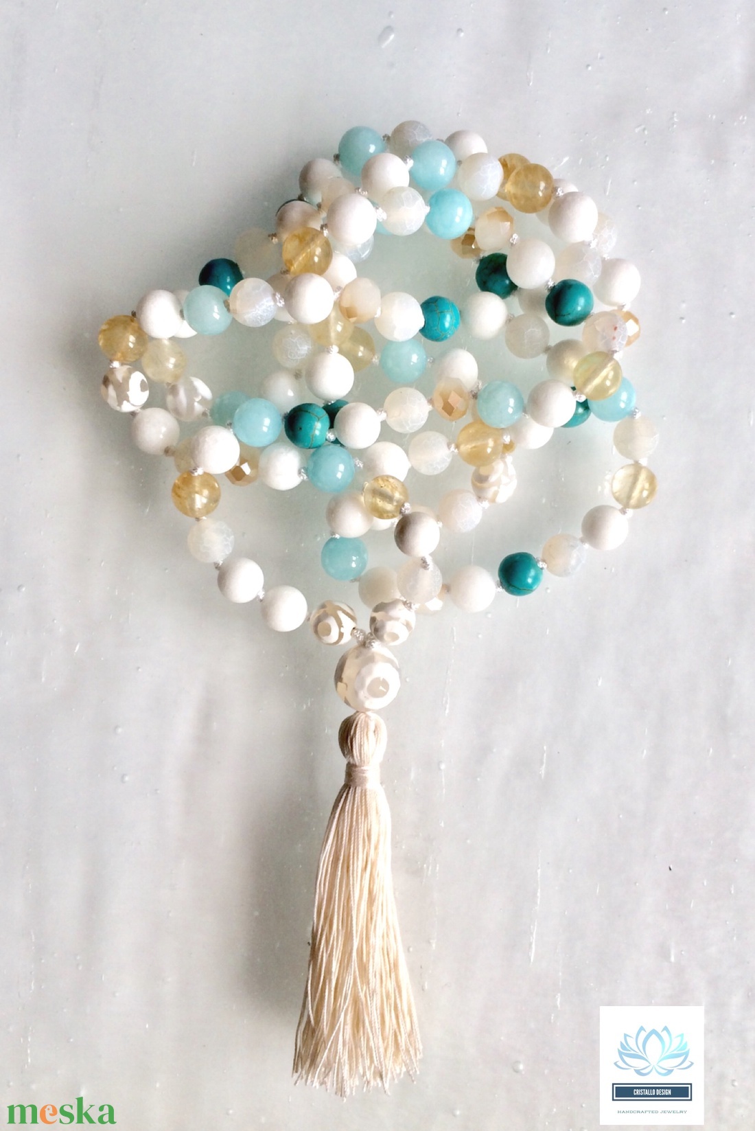 Energy 108 szemes női ásvány mala nyaklánc - ékszer - nyaklánc - bogyós nyaklánc - Meska.hu