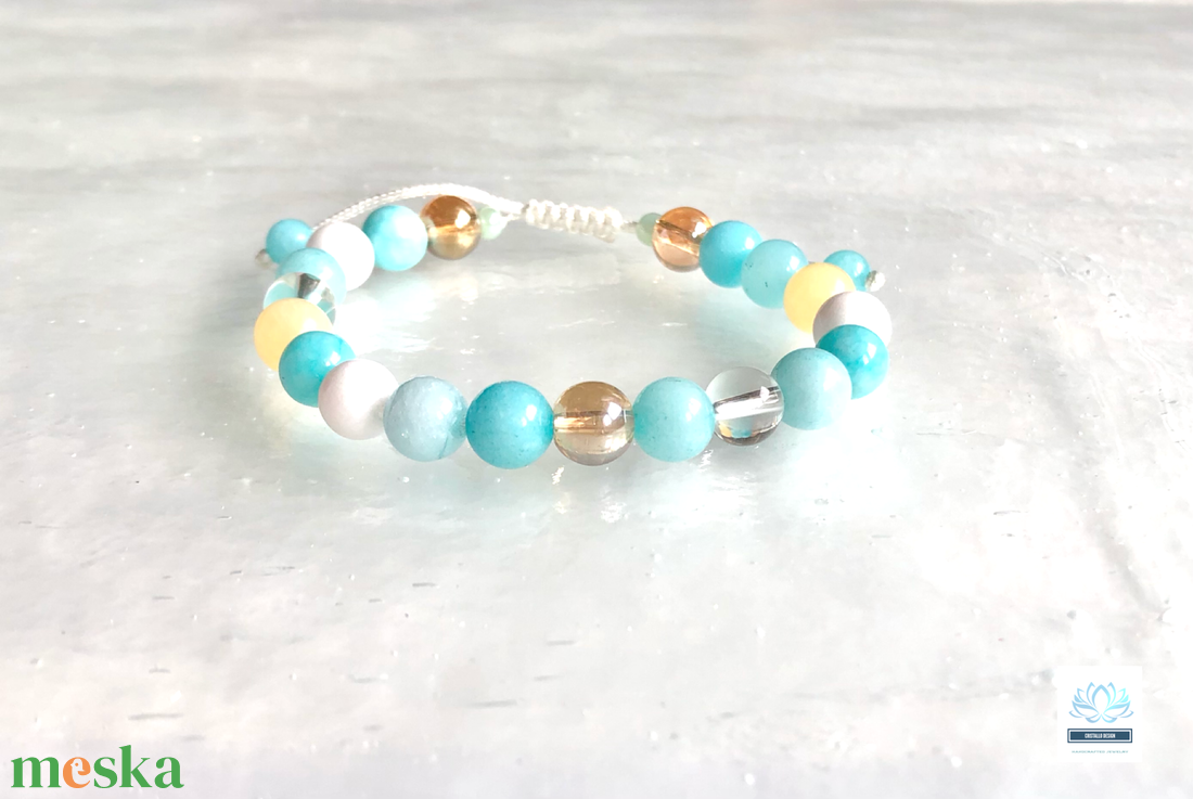 Energy női ásvány karkötő - ékszer - karkötő - gyöngyös karkötő - Meska.hu