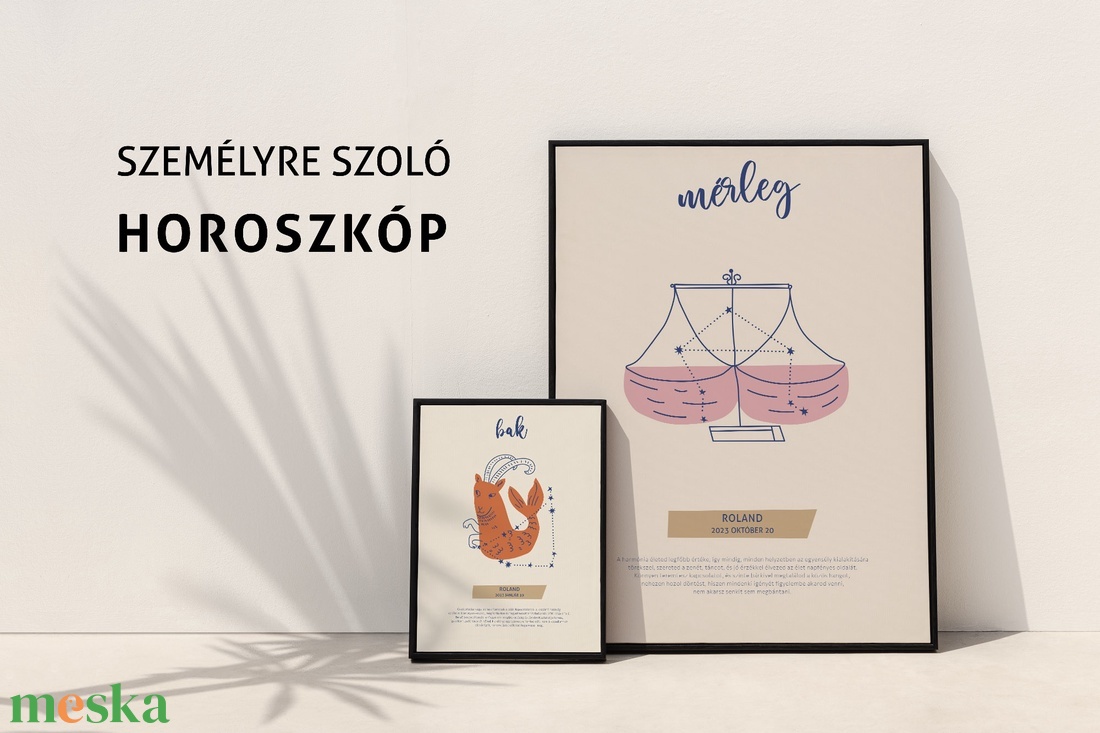 Személyre szóló horoszkópos kép, névre szoló csillagjegyes poszter, egyedi horoszkópos kép, csillagjegy gyerekeknek - otthon & lakás - babaszoba, gyerekszoba - babaszoba kép - Meska.hu