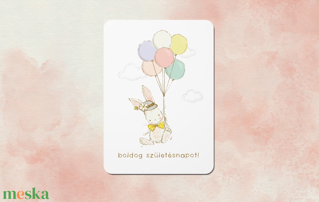 Boldog születésnapot nyuszis képeslap - otthon & életmód - papír, írószer - ajándékozás kellékei - képeslap, üdvözlőlap - Meska.hu Boldog születésnapot nyuszis képeslap - otthon & életmód - papír, írószer - ajándékozás kellékei - képeslap, üdvözlőlap - Meska.hu
