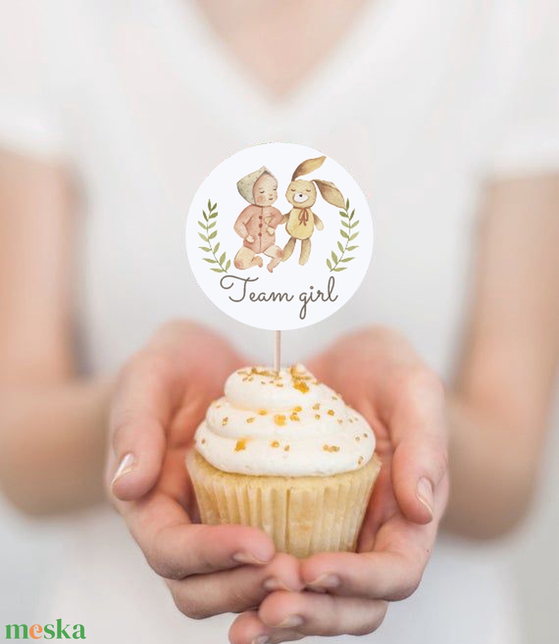 Babaváró címke, gender reveal party, baba nemét felfedő buli matrica, kislány - otthon & életmód - papír, írószer - matrica, matrica csomag - Meska.hu