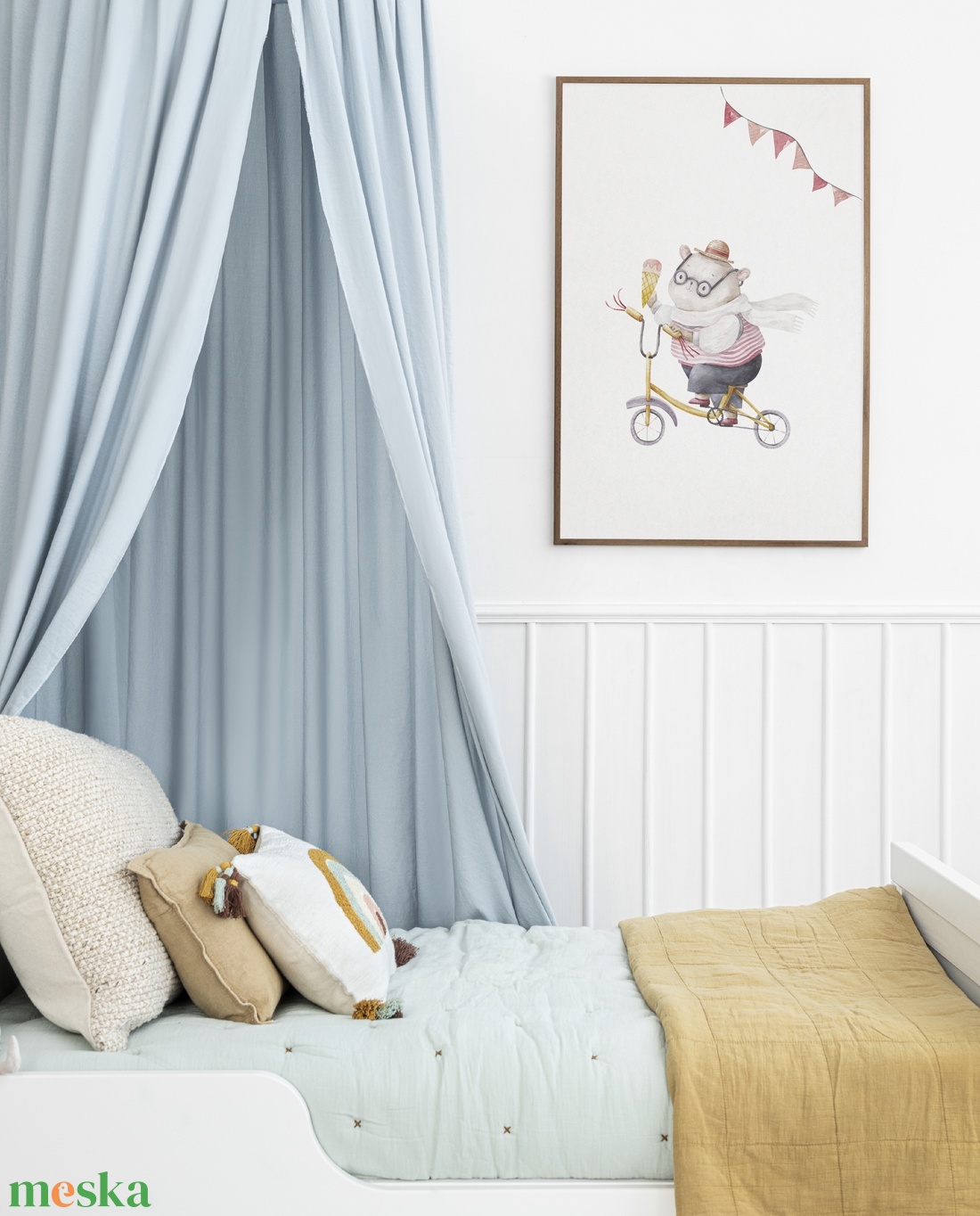 Babaszoba falikép, rollező Teddy Bear mackós poszter, egyedi névre szoló állatos kép szett, 3 db - otthon & életmód - babaszoba, gyerekszoba - babaszoba kép - Meska.hu