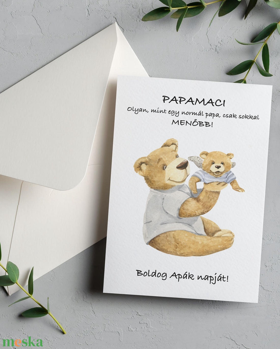 Vicces Apák napi ajándék, képeslap nagypapának, papának, nagyszülőnek - otthon & életmód - papír, írószer - ajándékozás kellékei - képeslap, üdvözlőlap - Meska.hu