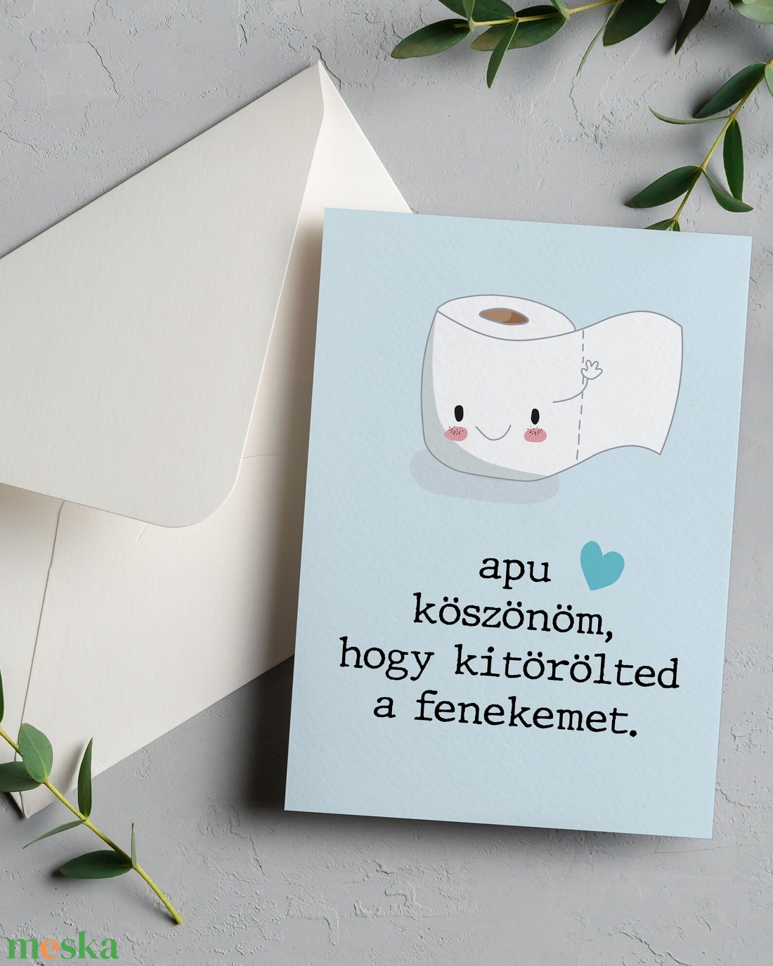 Első Apák napja képeslap, vicces Apák napi ajándék, születésnapi képeslap apukáknak - otthon & életmód - papír, írószer - ajándékozás kellékei - képeslap, üdvözlőlap - Meska.hu