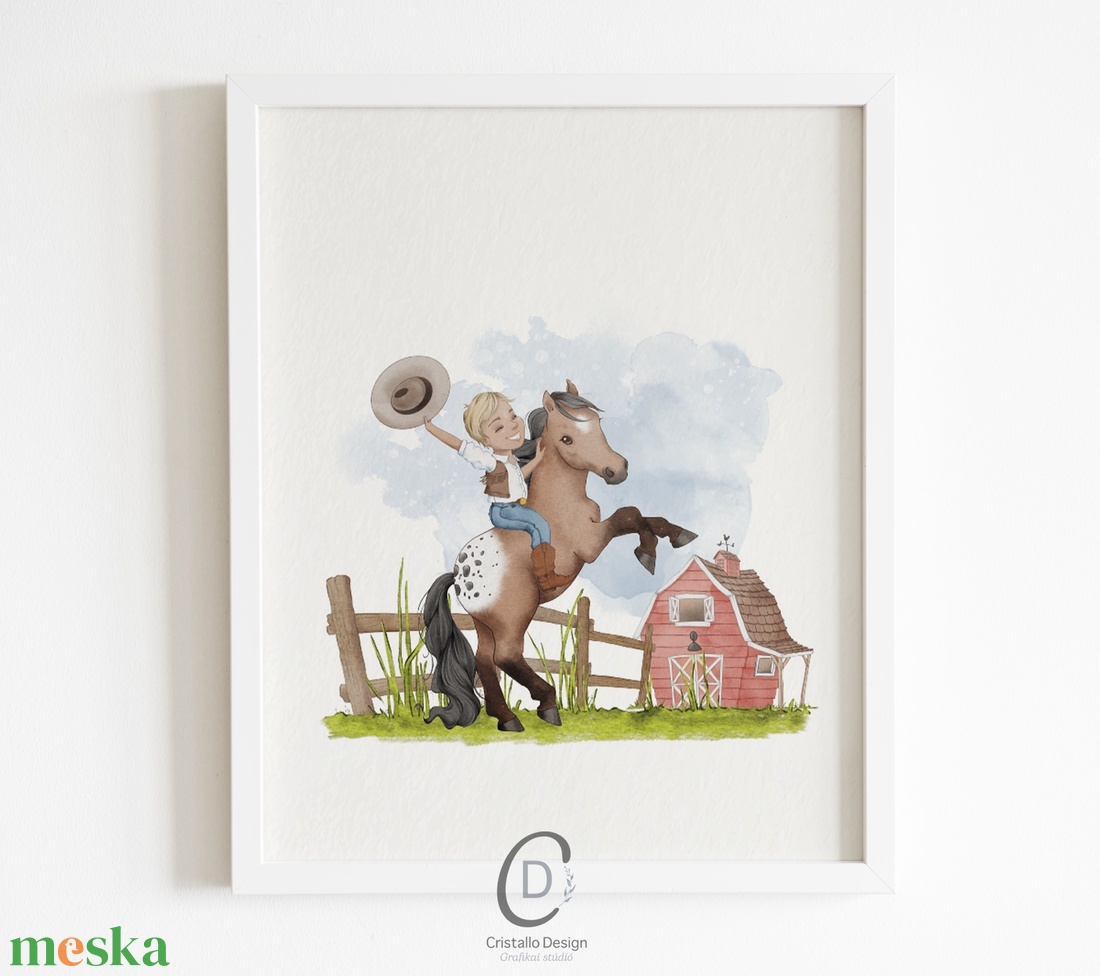 Élet a farmon, falikép dekoráció, monogramos poszter szett, 3 db - otthon & életmód - babaszoba, gyerekszoba - babaszoba kép - Meska.hu