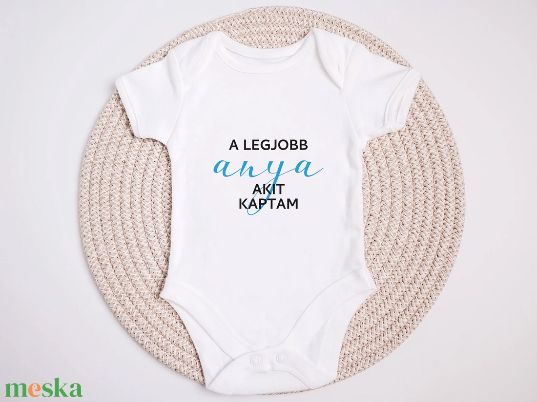 Legjobb anya, vicces anyák napi baba body, ajándék - ruha & divat - babaruha & gyerekruha - body - Meska.hu