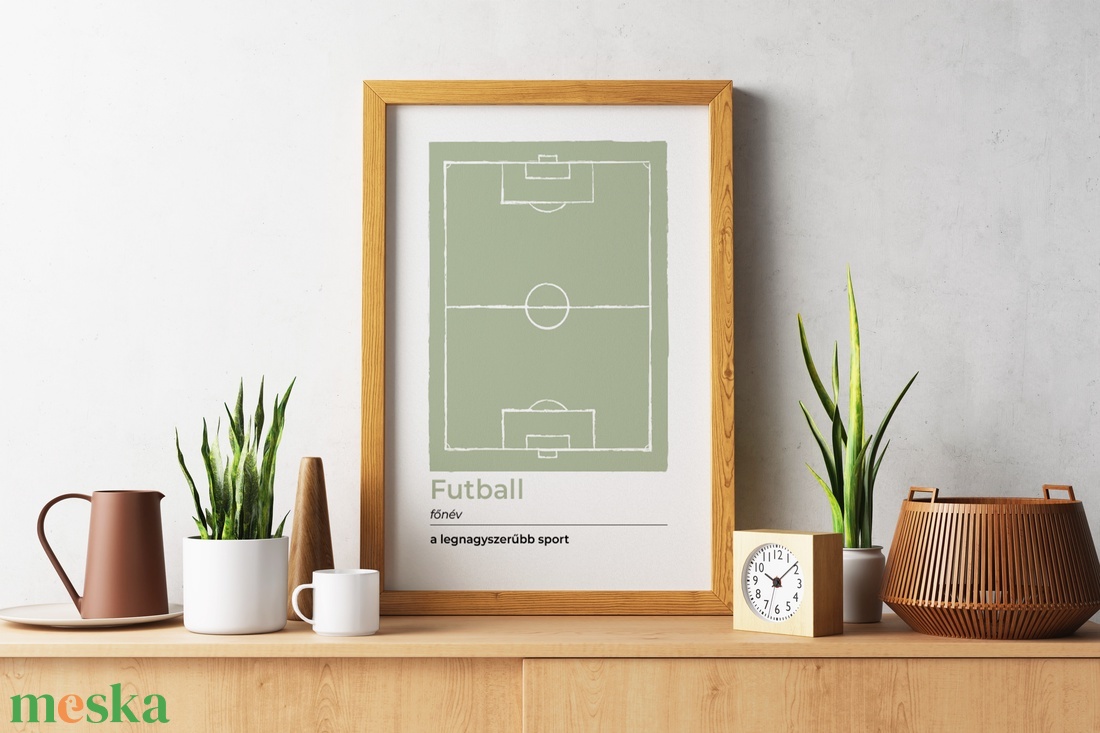 Futball poszter, futballpálya falikép, focis ajándék - otthon & életmód - dekoráció - kép & falikép - poszter - Meska.hu