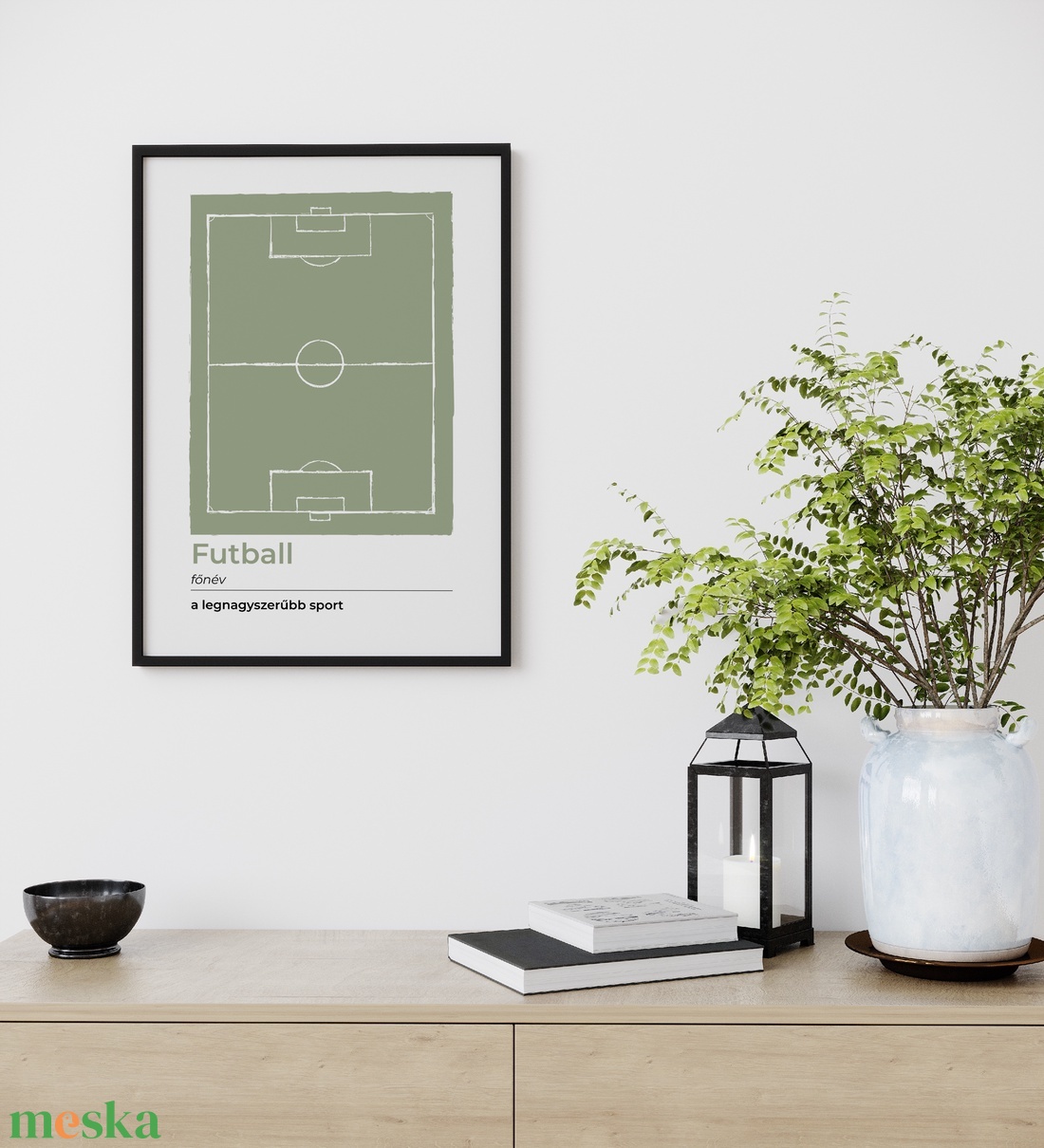 Futball poszter, futballpálya falikép, focis ajándék - otthon & életmód - dekoráció - kép & falikép - poszter - Meska.hu
