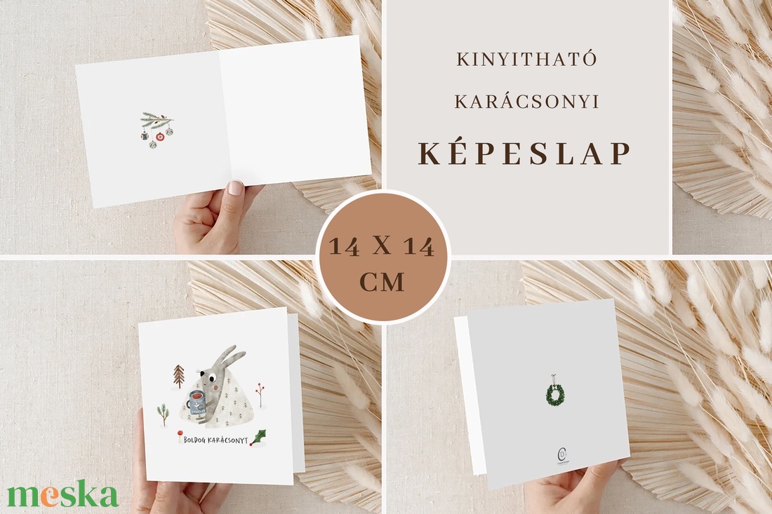 Cozy karácsonyi képeslap, kinyitható üdvözlőlap, ajándékkísérő - karácsony - karácsonyi ajándékozás - karácsonyi képeslap, üdvözlőlap, ajándékkísérő - Meska.hu