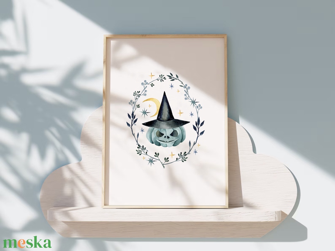 Halloween falikép, tök poszter, őszi kép - otthon & életmód - dekoráció - halloween - halloweeni dekoráció - Meska.hu